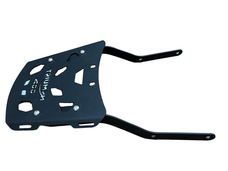 SGTB Top Rack Plate Black Triumph Speed 400 Scrambler 400 X Carrier Backrest - Image 4