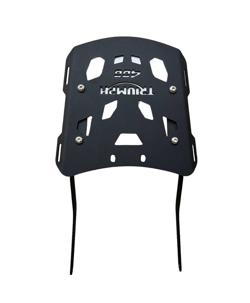 SGTB Top Rack Plate Black Triumph Speed 400 Scrambler 400 X Carrier Backrest - Image 5