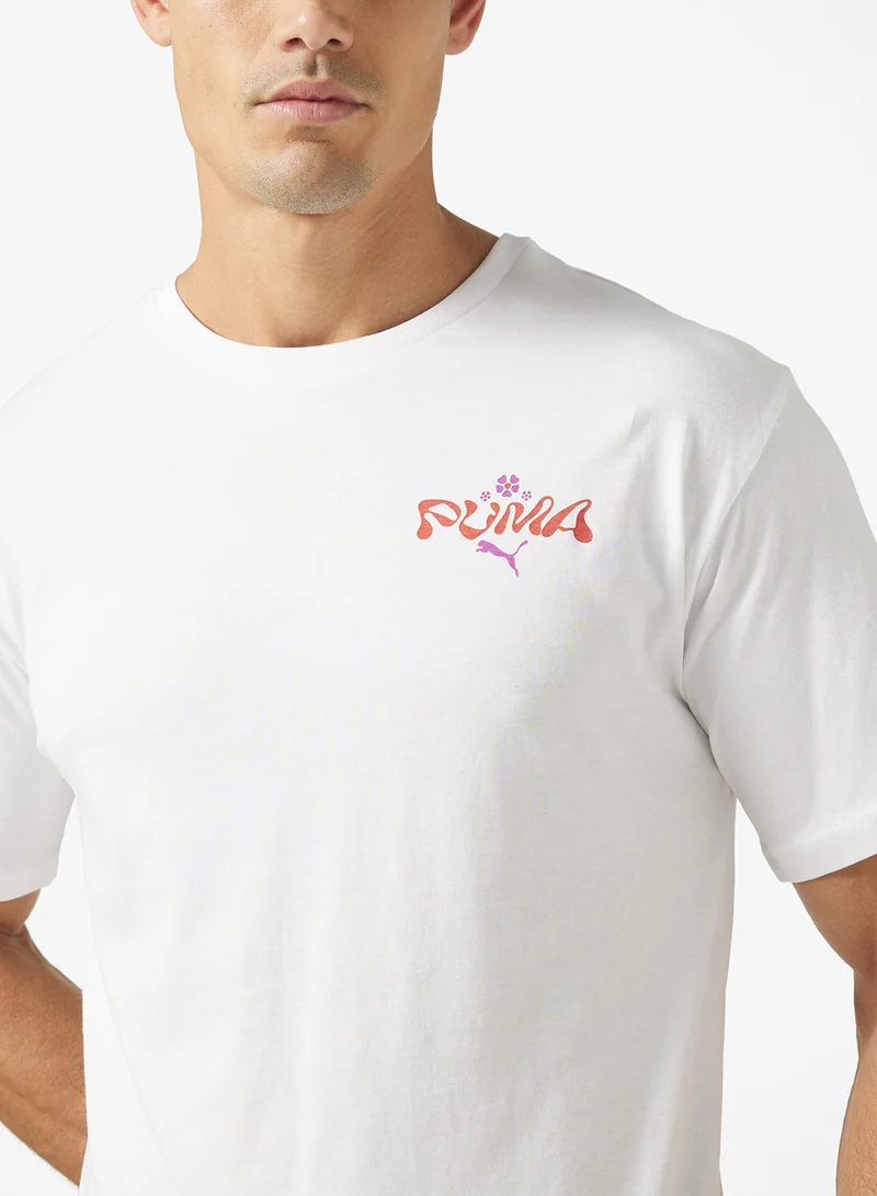 PUMA Wardrobe Essential Floral Pack Relaxed Graphic T-Shirt