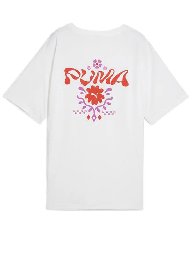 PUMA Wardrobe Essential Floral Pack Relaxed Graphic T-Shirt