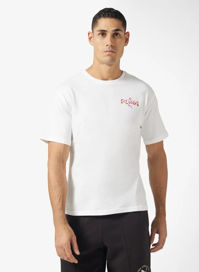 PUMA Wardrobe Essential Floral Pack Relaxed Graphic T-Shirt