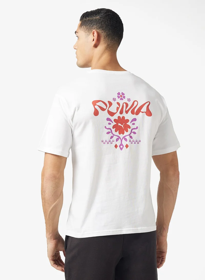 PUMA Wardrobe Essential Floral Pack Relaxed Graphic T-Shirt