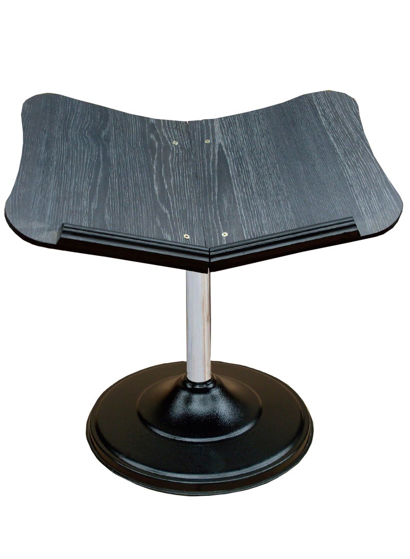 ريبنيو حامل المصحف راس من الخشب الفاخر ارضي الثابت الارتفاع صغير اسود - Image 2