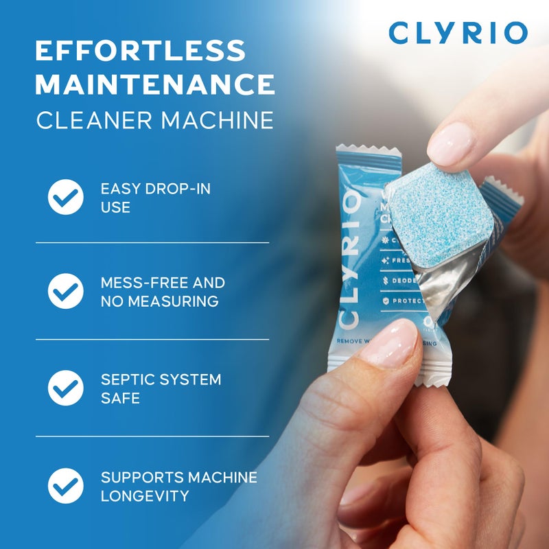 Clyrio Washing Machine Cleaner, 1-Year Supply of Washing Machine Cleaning Tablets, Great for Freshening Top and Front Loaders, 24 Concentrated Tablets - Image 5