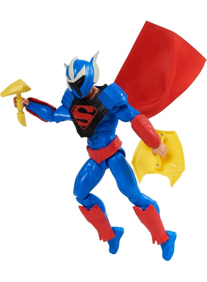 DC Comics DC Comics, Superman Man of Steel Action Figure, DC Adventures, 30.48cm, 9 Accessories, Collectible Superhero Kidsâ€™ Toys for Boys and Girls - Image 4