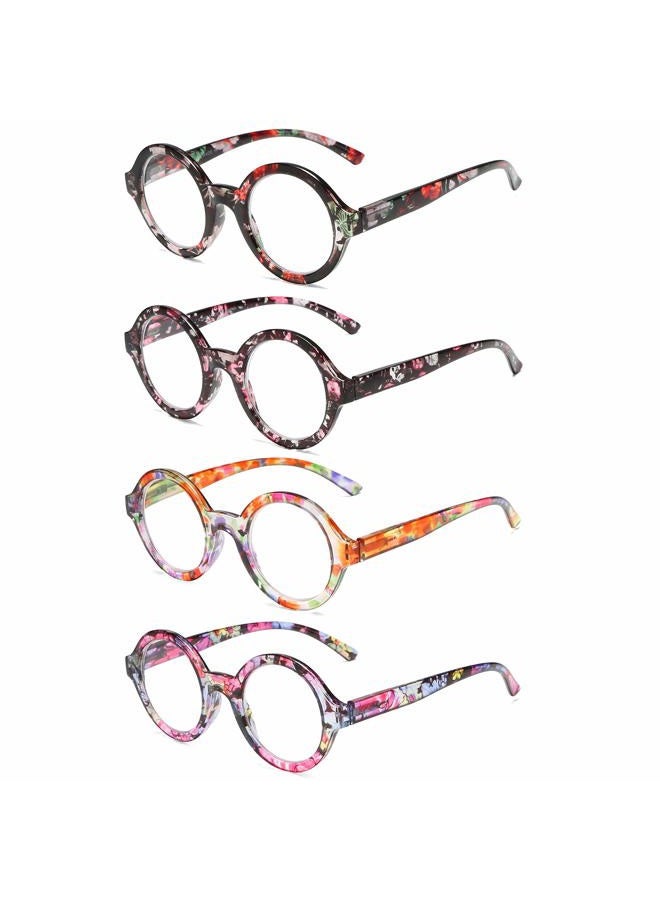bevi Ladies Stylish Blue Light Reading Glasses Round Reader with Spring Hinges Great Value Glasses Readers for Women BL2948-2.00 - Image 4