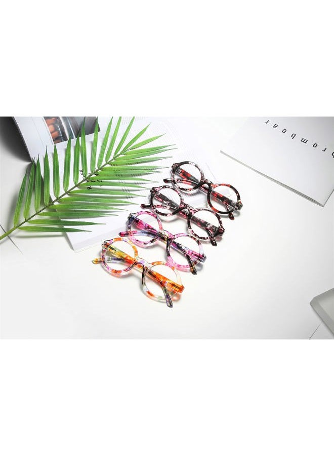 bevi Ladies Stylish Blue Light Reading Glasses Round Reader with Spring Hinges Great Value Glasses Readers for Women BL2948-2.00 - Image 2