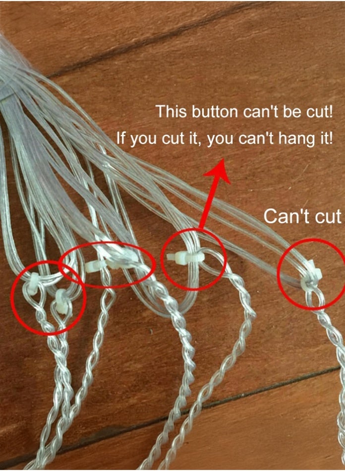 مودي سلسلة أضواء زخرفية للمهرجانات 5 وات 96 مصباح ليد باللون الأصفر، 8 أوضاع إضاءة مع وحدة تحكم، مصابيح خرافية LED مقاومة للماء IP44 لعيد الميلاد وحفلات الزفاف والحديقة وديكور الحفلات - Image 4