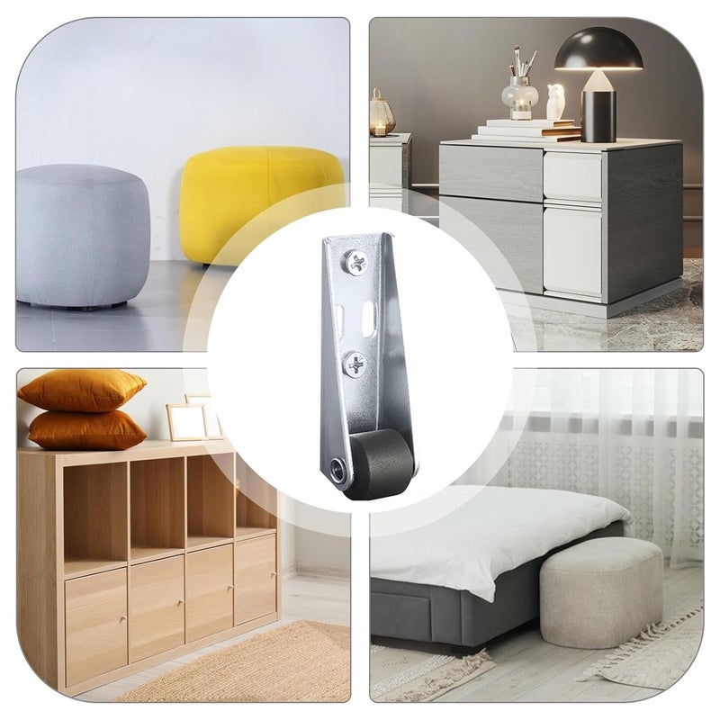 Heavy Duty Swivel Casters Steel Side Mount Wheels 8kg Capacity 4cm Diameter - Image 5