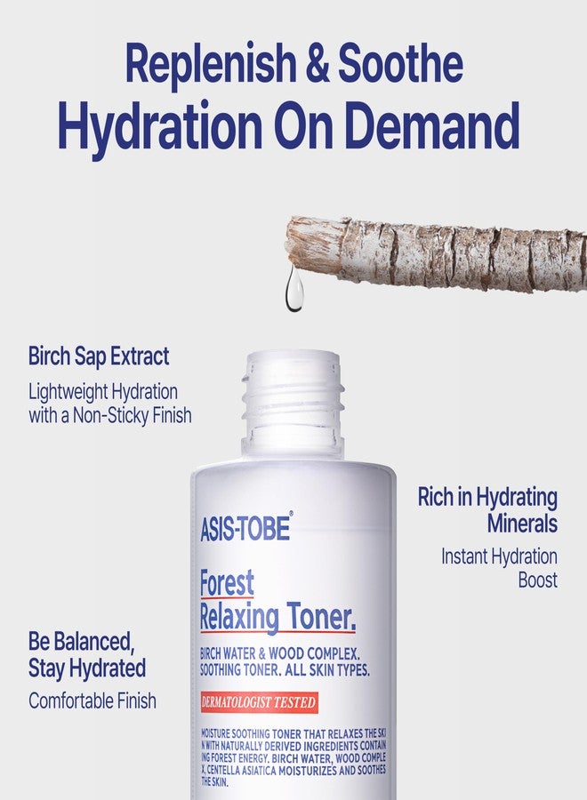 ASIS-TOBE Forest Relaxing Toner - Soothing and Hydrating Korean Facial Toner with Centella Asiatica and Birch Sap, Unscented and Alcohol-Free, 6.76 Fl Oz - Image 3