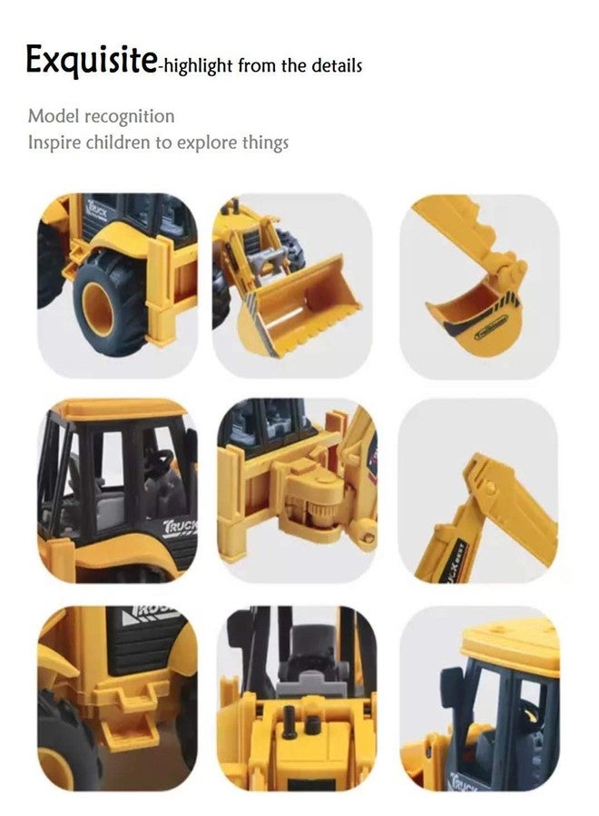 Neel Excavator Toy Construction Realistic Engineer Vehicle Friction Powered Bulldozer Pushdozer with moveable Parts Construction Toys Truck for Kids Push & go Toy Return Gift - Image 2