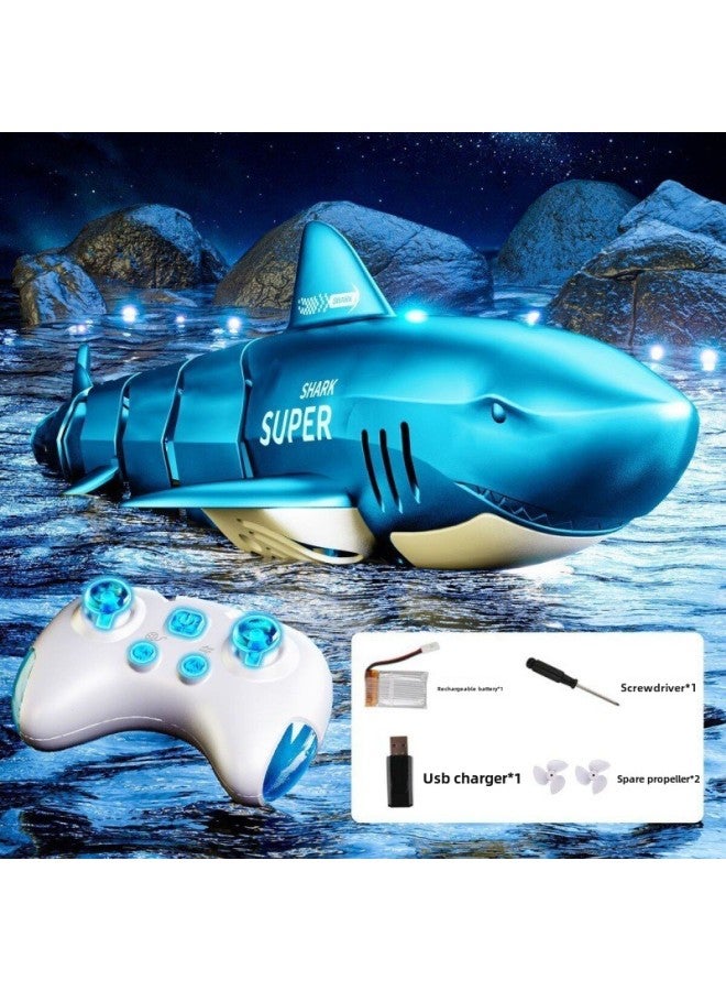 Real Remote Control Shark Electric Water Can Spray Water Swing Water Remote Control Children Swimming Outdoor Boy Toys-Color:Remote Control Golden Shark Can Spray Water With Adjustable Speed-Specifications:Official Standard Configuration - About 30 Minutes Of Battery Life  - Image 2