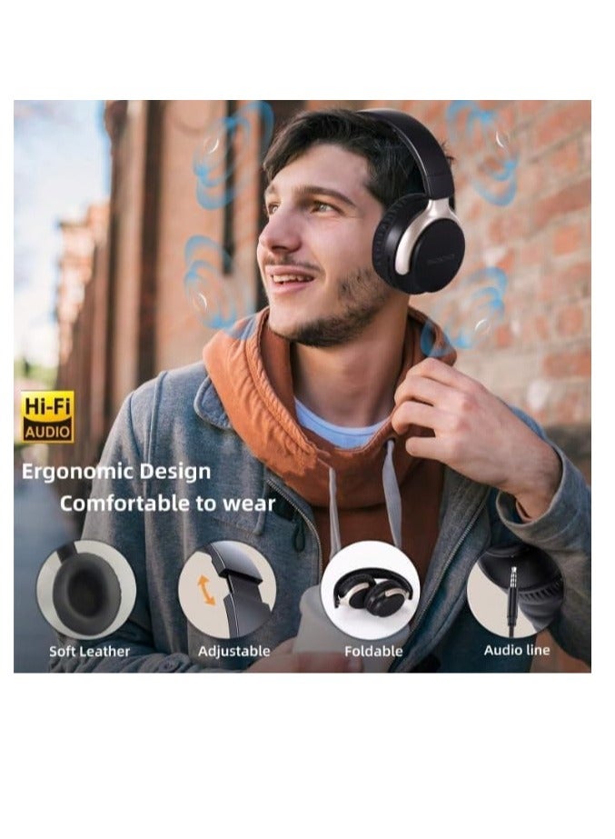 سودو سماعة رأس ستيريو لاسلكية SODO-SD1103، سماعة رأس قابلة للتعديل، عمر بطارية طويل، صوت ستيريو - أسود - Image 2