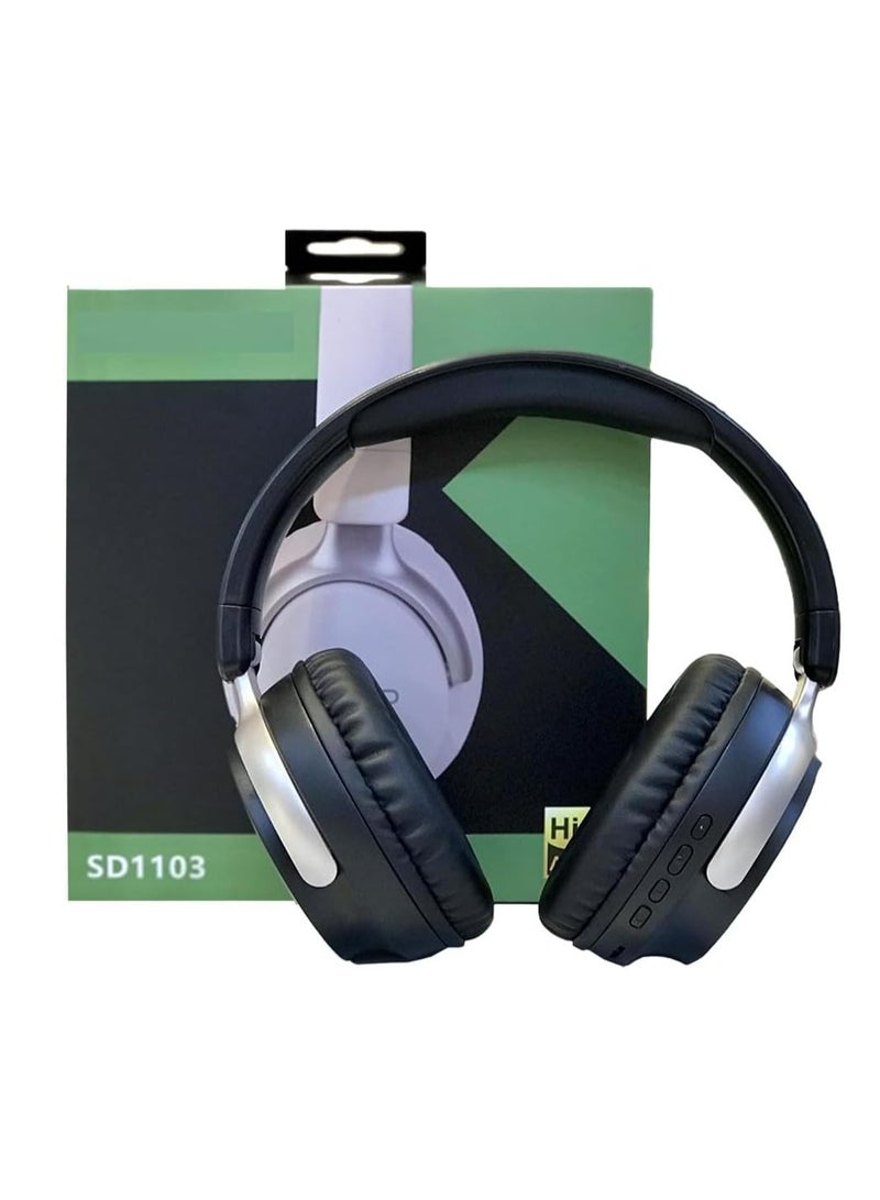 سودو سماعة رأس ستيريو لاسلكية SODO-SD1103، سماعة رأس قابلة للتعديل، عمر بطارية طويل، صوت ستيريو - أسود - Image 4