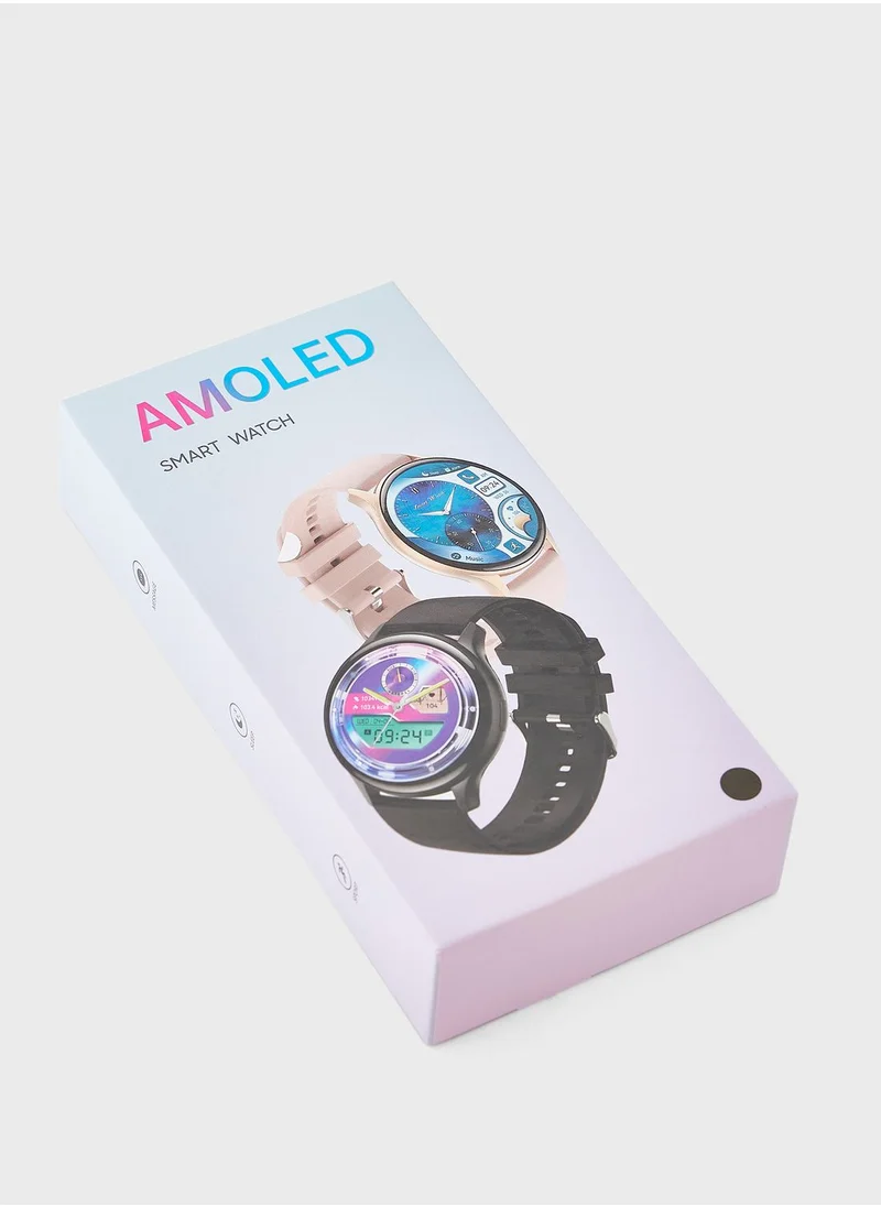 Ginger Amoled Smartwatch With Bluetooth Call,Multiple Health & Fitness Features