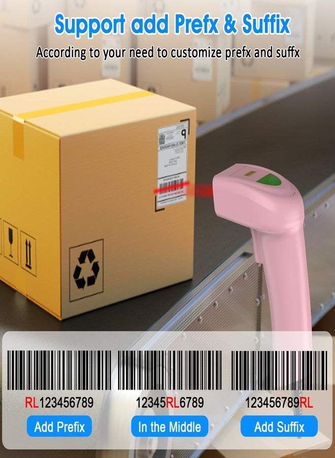 سيمكود ماسح ضوئي للباركود أحادي الأبعاد من Symcode يعمل بمنفذ USB، قارئ باركود ليزري CCD سلكي محمول باليد، يدعم مسح الشاشة، ماسح باركود UPC للمستودعات والمكتبات والمتاجر الكبرى ونقاط البيع - Image 5