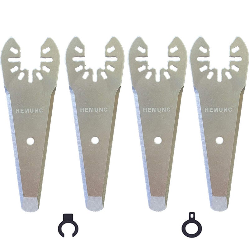 HEMUNC Oscillating Scraper Blades for Caulk Adhesive Sealant Removal for Dewalt Milwaukee Ryobi Bosch Craftsman Dremel Mulimaster Rockwell Multitool Scraper Blades