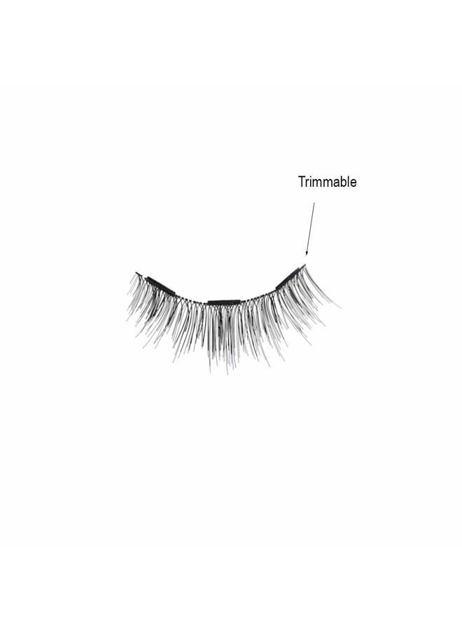 Lash'd Up (2 Pairs) Dual Magnetic Eyelashes Natural Look Full Lashes with Anchors, No Magnetic Liner Needed (The Natural Duo, 3 Magnets, Complete Kit) - Image 5