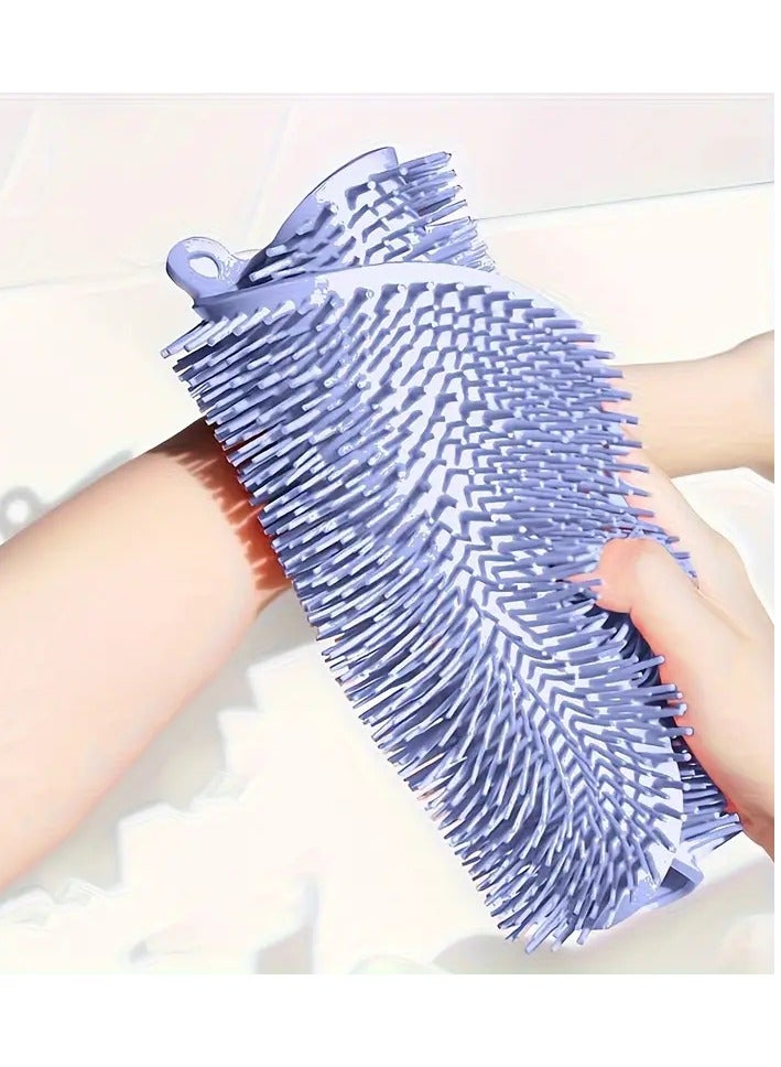 ORiTi Silicone Bath Massage Scrubber Convenient Hanging Hole Design For Foot Brush Deep Clean Exfoliate SPA - Image 3