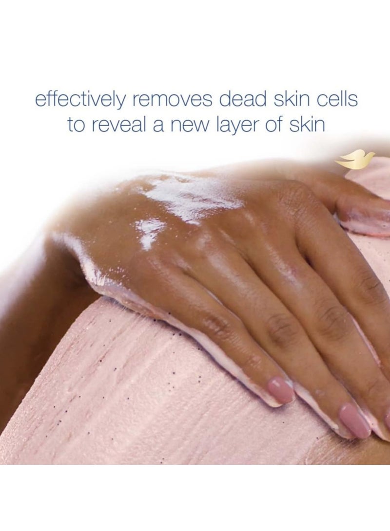 دوف مقشر الجسم دوف، زبدة الشيا المرطبة وبذور الرمان | يغذي ويرطب البشرة الناعمة | خالٍ من الكبريتات، 298 جرام. - Image 5