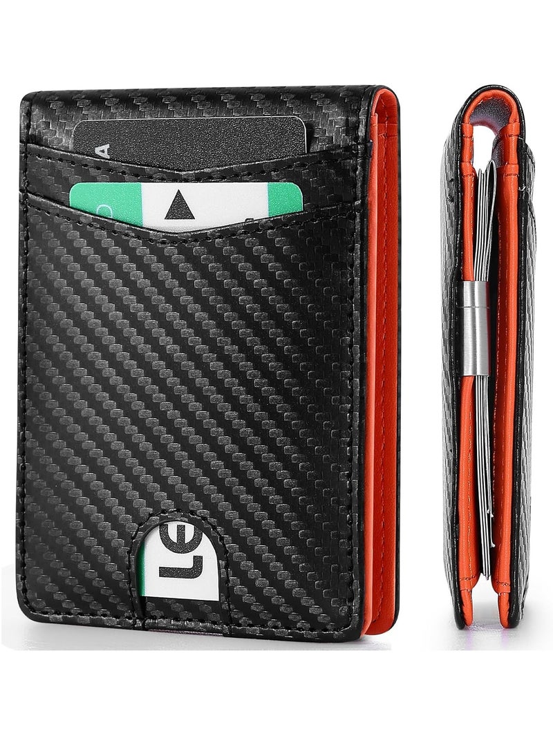 أوزيغالور نحن نقدم محفظة بطاقات ضيقة وصغيرة، محفظة بسيطة للرجال والنساء مصنوعة من الجلد مع صندوق الهدية. - Image 1