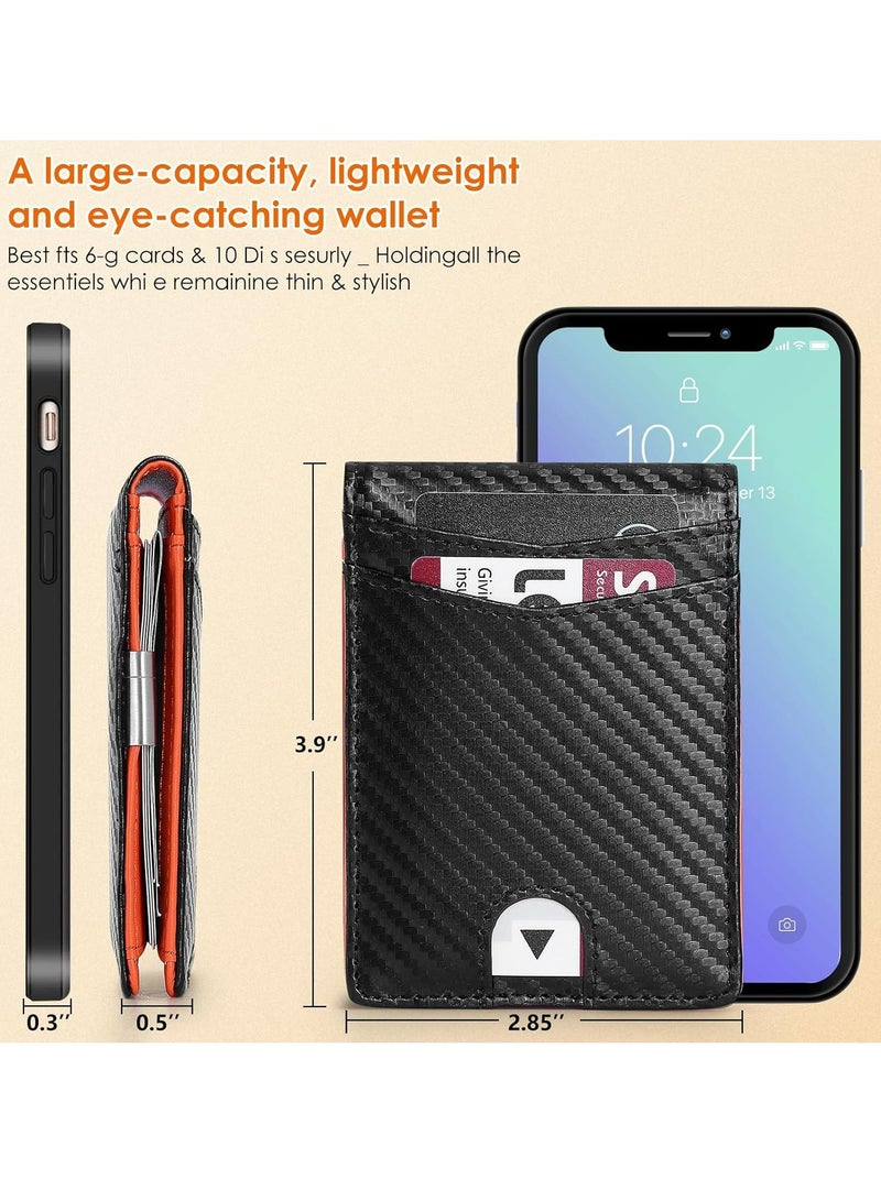 أوزيغالور نحن نقدم محفظة بطاقات ضيقة وصغيرة، محفظة بسيطة للرجال والنساء مصنوعة من الجلد مع صندوق الهدية. - Image 2