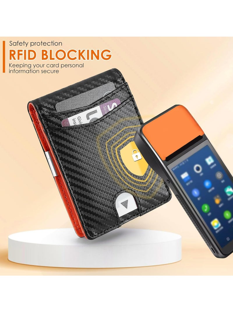 أوزيغالور نحن نقدم محفظة بطاقات ضيقة وصغيرة، محفظة بسيطة للرجال والنساء مصنوعة من الجلد مع صندوق الهدية. - Image 3