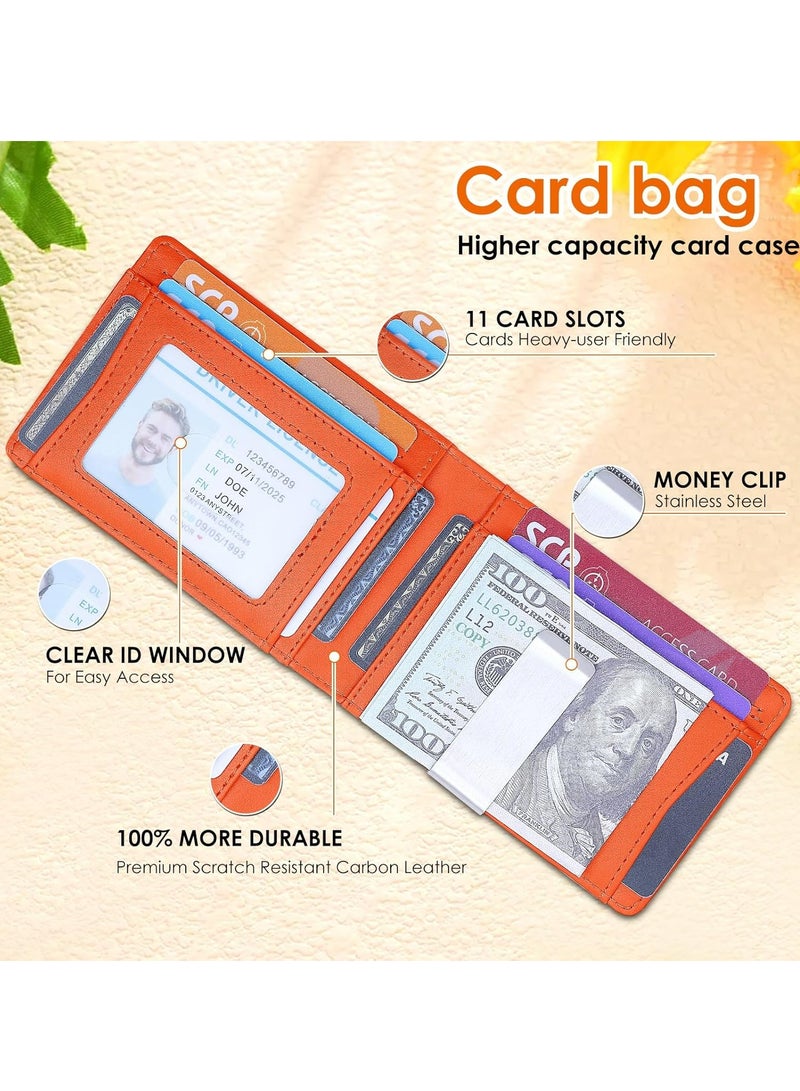 أوزيغالور نحن نقدم محفظة بطاقات ضيقة وصغيرة، محفظة بسيطة للرجال والنساء مصنوعة من الجلد مع صندوق الهدية. - Image 4