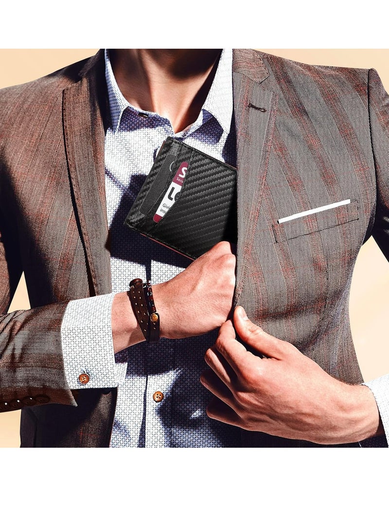 أوزيغالور نحن نقدم محفظة بطاقات ضيقة وصغيرة، محفظة بسيطة للرجال والنساء مصنوعة من الجلد مع صندوق الهدية. - Image 5