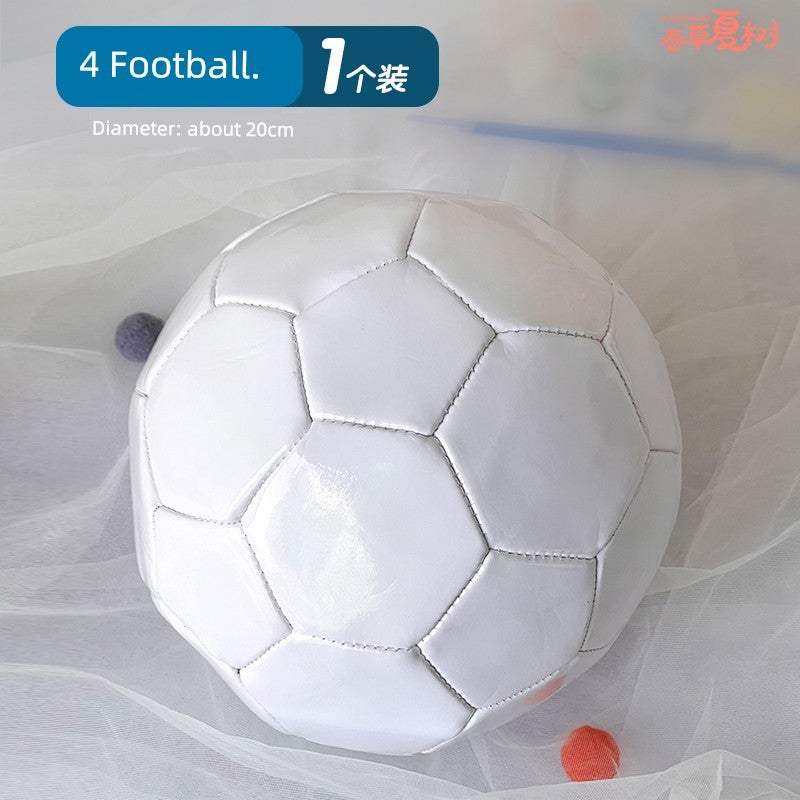 Olympic pure white football painting handmade DIY material package children adult painting graffiti activity warm-up parent-child - Image 5