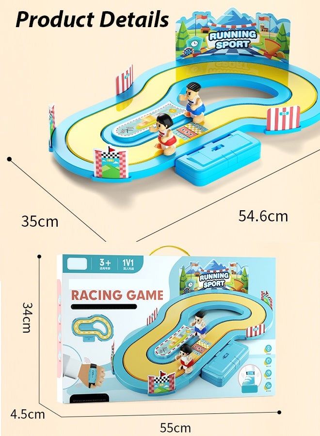 Sports toys,Children's Sensory Running Duel Game,Wireless induction simulation track, motion sensing racing game, interactive two person puzzle, children's toys, boys and girls gifts - Image 2