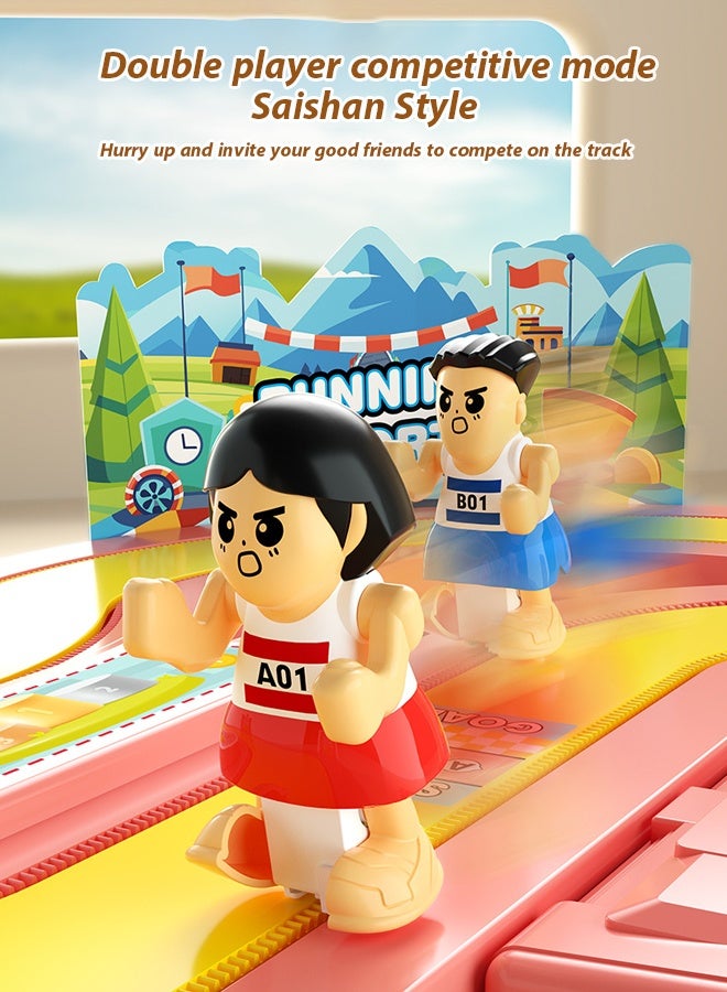 Sports toys,Children's Sensory Running Duel Game,Wireless induction simulation track, motion sensing racing game, interactive two person puzzle, children's toys, boys and girls gifts - Image 4