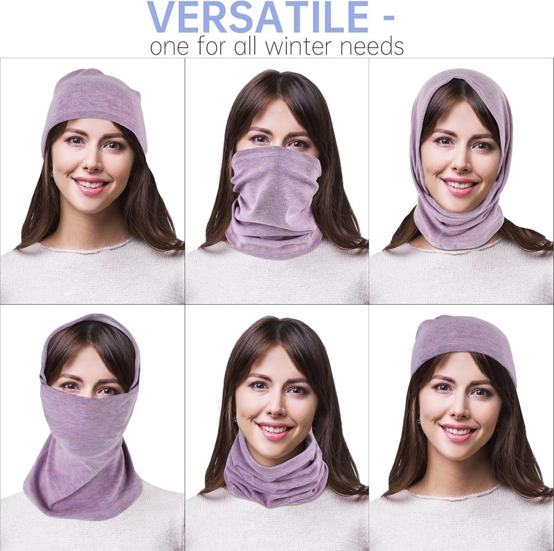 EXski Winter Neck Gaiter Warmer, Soft Fleece Face Mask Scarf for Cold Weather Skiing Cycling Outdoor Sports - Image 4