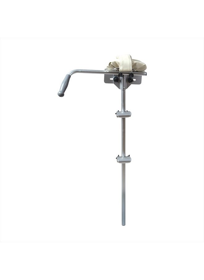 DMI - MABIS Walker Platform Attachment With Adjustable Padded Cuff, No Tools Needed, Attaches to Most Walkers, FSA and HSA Eligible, Made of Lightweight Aluminum, Silver - Image 1