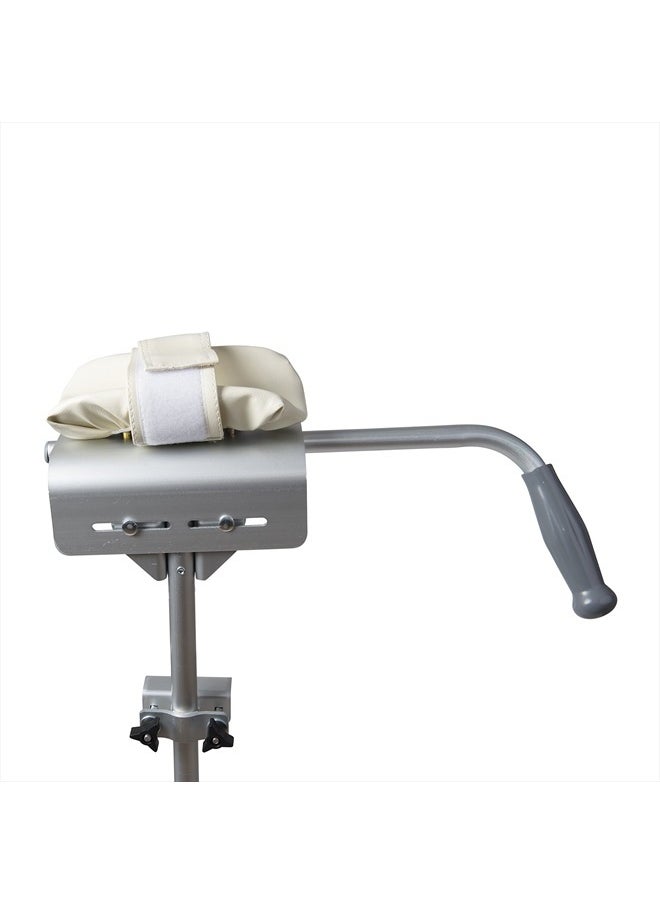 DMI - MABIS Walker Platform Attachment With Adjustable Padded Cuff, No Tools Needed, Attaches to Most Walkers, FSA and HSA Eligible, Made of Lightweight Aluminum, Silver - Image 1