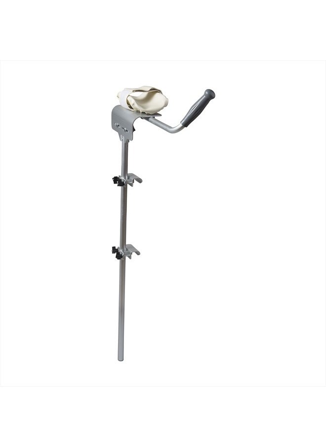 DMI - MABIS Walker Platform Attachment With Adjustable Padded Cuff, No Tools Needed, Attaches to Most Walkers, FSA and HSA Eligible, Made of Lightweight Aluminum, Silver - Image 1