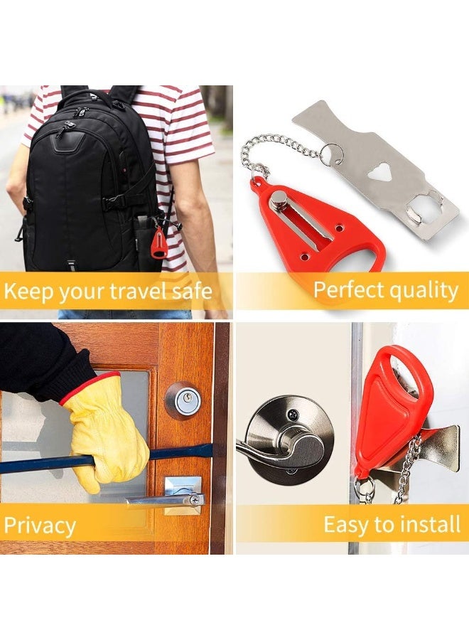 Portable Heavy Duty Home Security Door Lock for Extra Travel Security and Privacy, Ideal for Travel, Home, Apartments, Hotels, School for an Extra multicolour-363 - Image 1