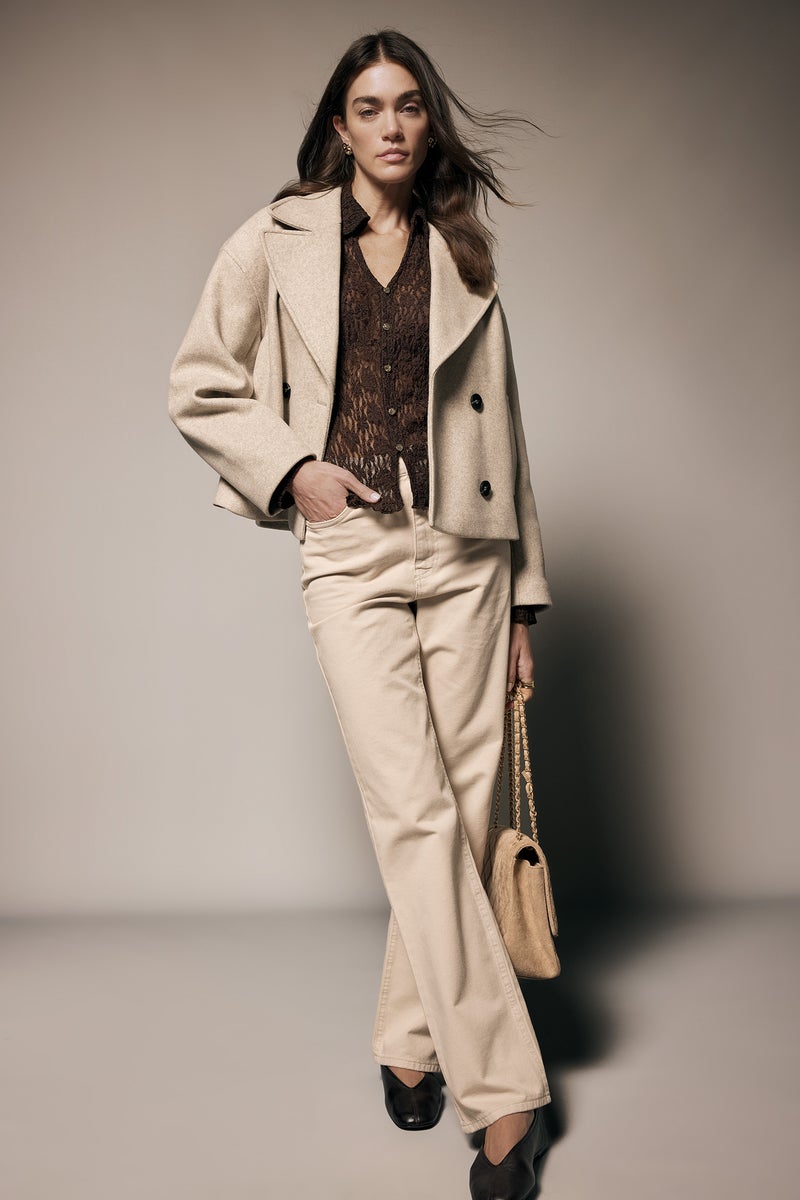 DeFacto Beige Woman Regular Fit Cachet Casual - Image 2
