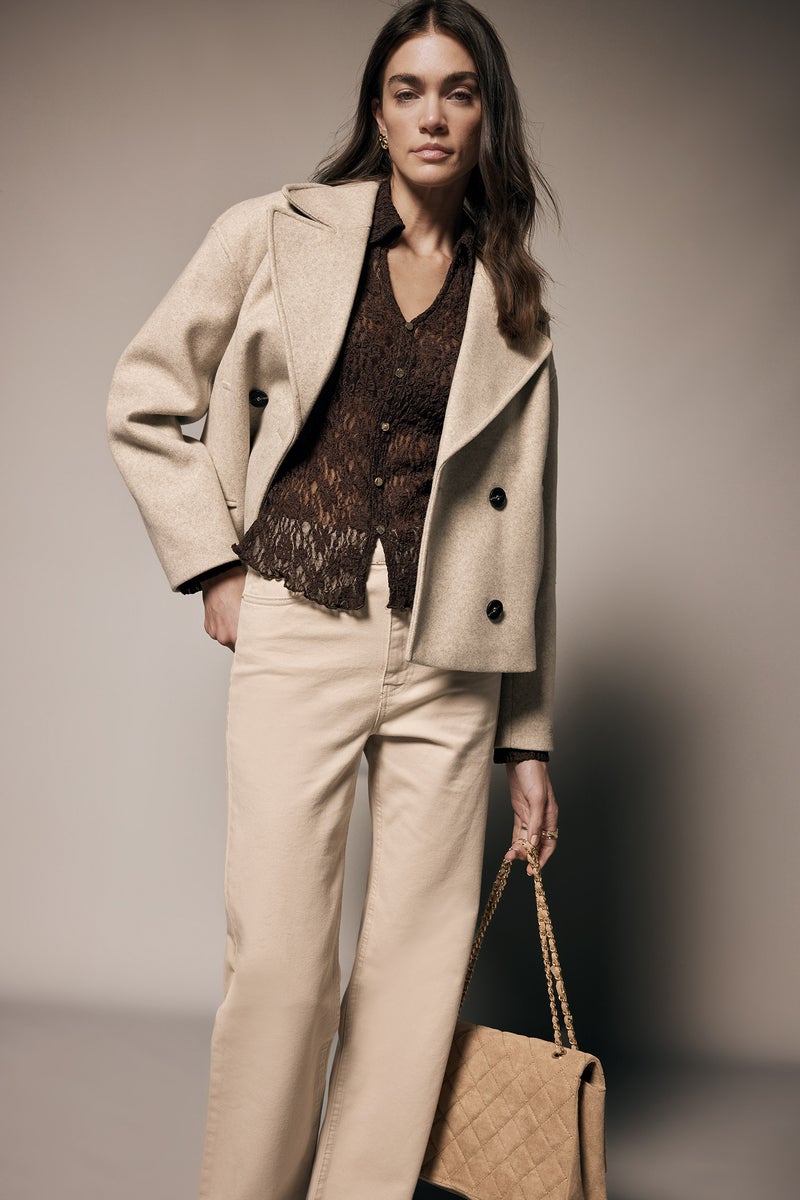 DeFacto Beige Woman Regular Fit Cachet Casual - Image 3