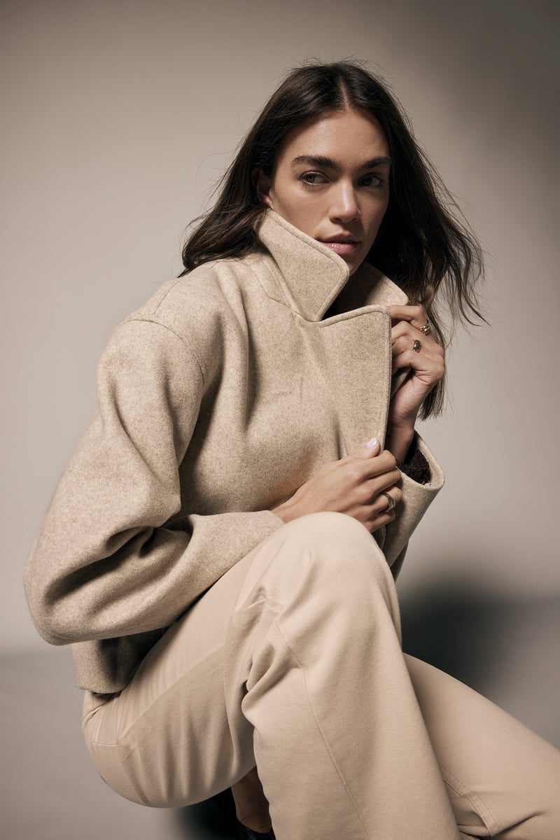 DeFacto Beige Woman Regular Fit Cachet Casual - Image 4