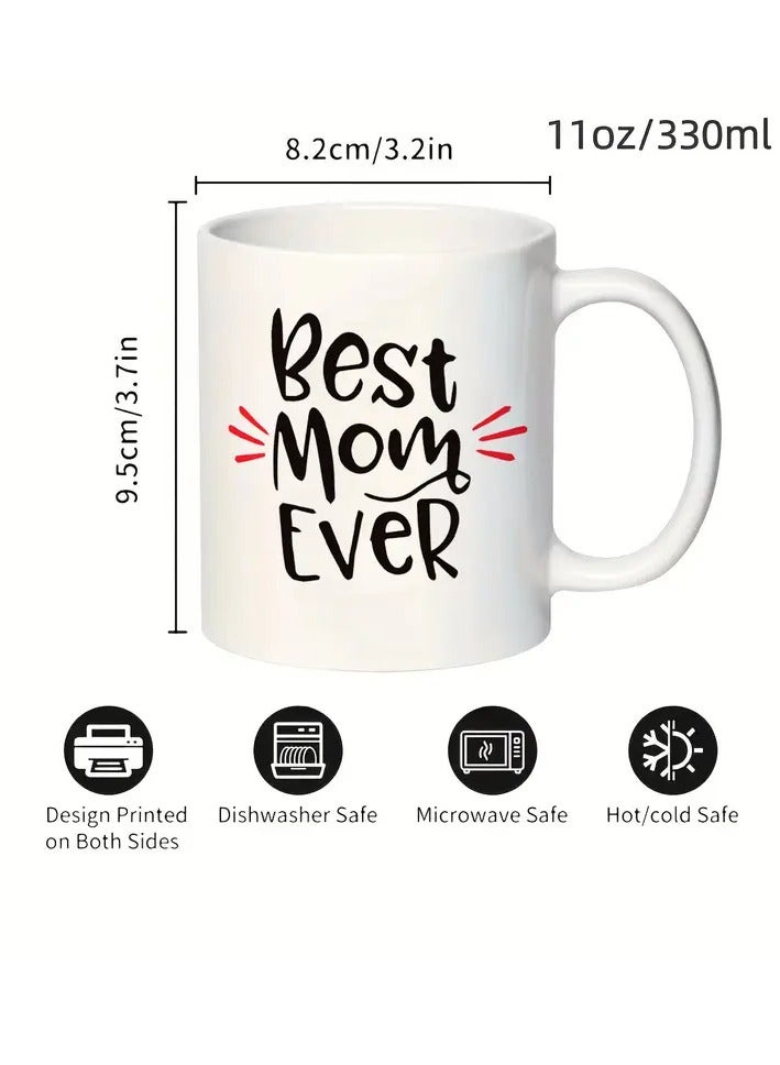 راين أفضل هدايا مبتكرة للأم على الإطلاق - كوب قهوة لطيف - كوب مزدوج الجوانب - فكرة هدية عيد ميلاد مبتكرة للآباء - عمل رائع يا أمي لقد أصبحت رائعة - هدايا للأم من الابن والابنة - 11 أونصة - Image 3