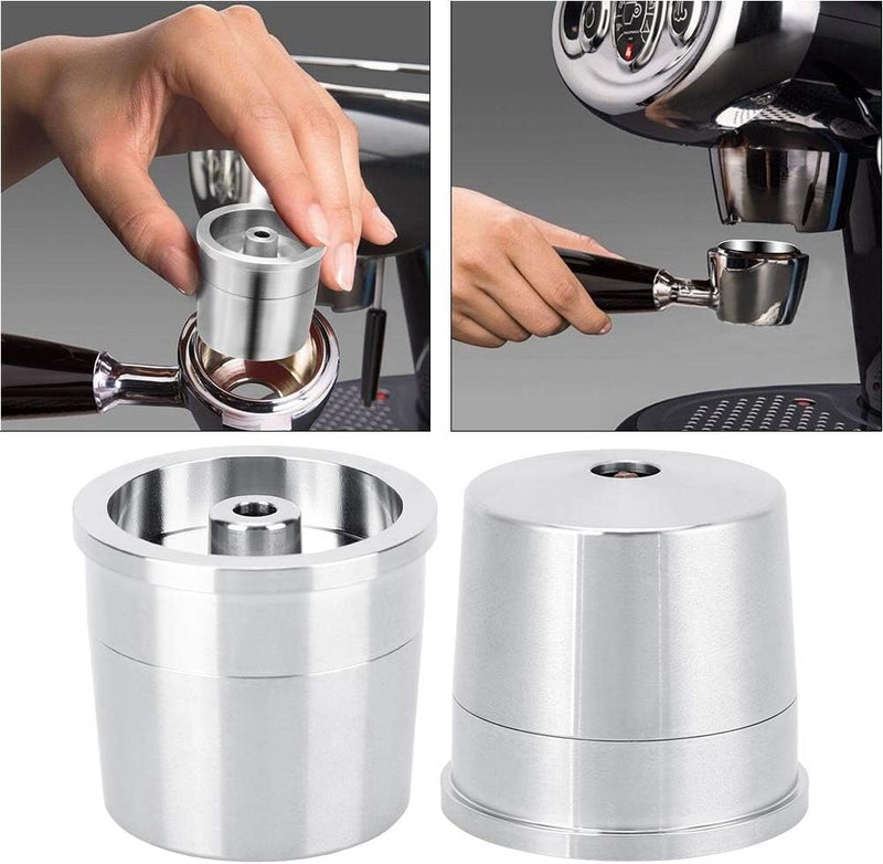Stainless Steel Coffee Filter, Reusable Capsule Shell for illy Machine, 304 Stainless Steel Reusable Coffee Filter with Small Round Holes for Effective Filtration, Portable and Eas - Image 5