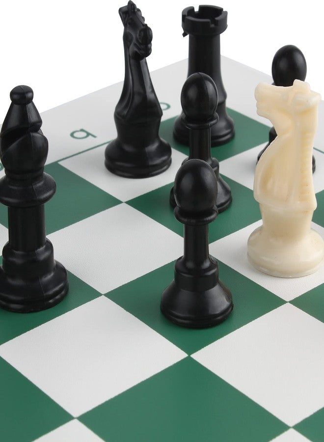 Andux Chess Game Set Chess Pieces and Rollable Board XQTZ-01 (Green,42x42cm) - Image 5