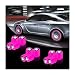 YALOK 12PCS Fluorescent Skull Car Tire Valve Stem Caps ABS Corrosion Resistant Wheel Valve Cover Luminous Illuminated Cap Glow in The Dark Auto Decor Accessories for Motorcycles Bicycles PinkWhite - Image 2