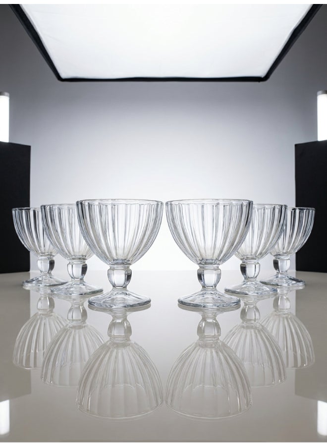Luminarc Quadro 6 piece Sundae Ice Cream Cup Set 250 ml each - Image 5
