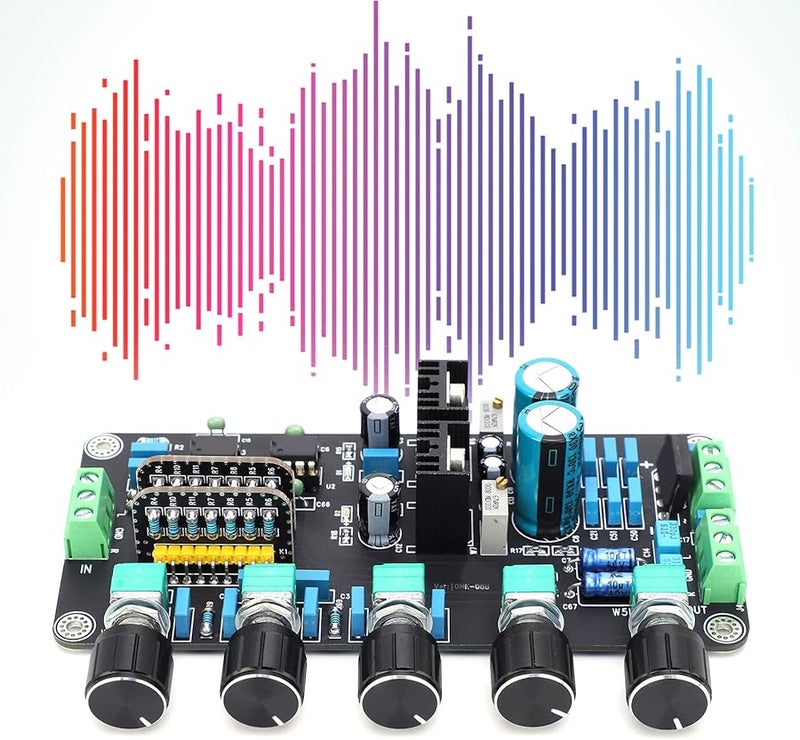 AD827 Premium Stereo Preamplifier Tone Board with Bass Treble Control PCB - Image 3