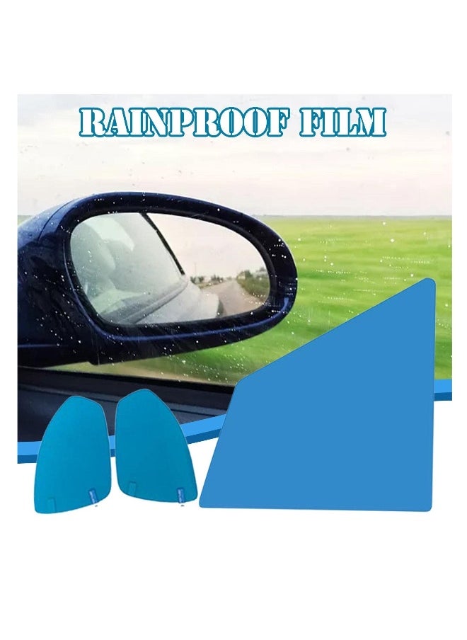 Generic Rearview Mirror Rain Film - Blue Car Rearview Mirror Rain Protective Film | Anti-Fog Rainproof Sticker | Automotive Exterior Accessories for Cars, Trucks (Bus)  - Image 4