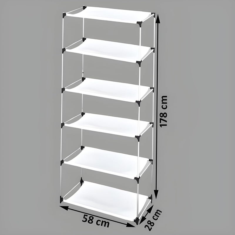 Whitecloud TRANSFORMING HOMES Whitecloud TRANSFORMING HOMES 5L Collapsible Wardrobe Closet with Metal Rods and Plastic Jointers Non Woven Fabric Cloth Storage Organizer Lightweight and Easy to Assemble W 61005 Maroon  - Image 4