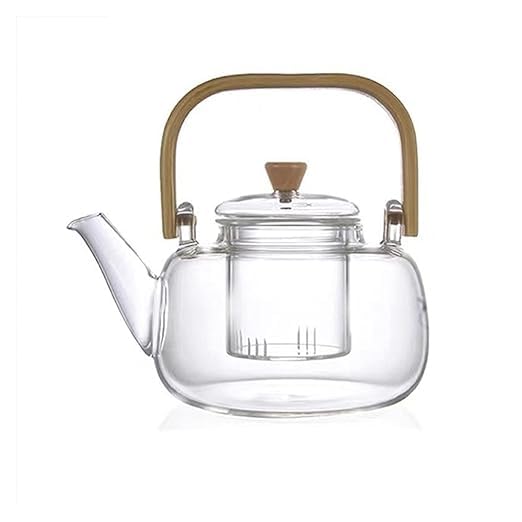 Heat Resistant Glass Teapot with Infuser Clear 900 mL Electronic Stove Not Included  - Image 5
