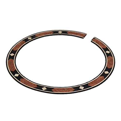 BQLZR Acoustic Guitar Soundhole Rosewood Rosette，Round Sound Hole Decoration add Some Bling To the Face,Inner Diameter 3.70inch, Width 0.39inch, Requires Glue Guitar Sticker Decal - Image 5